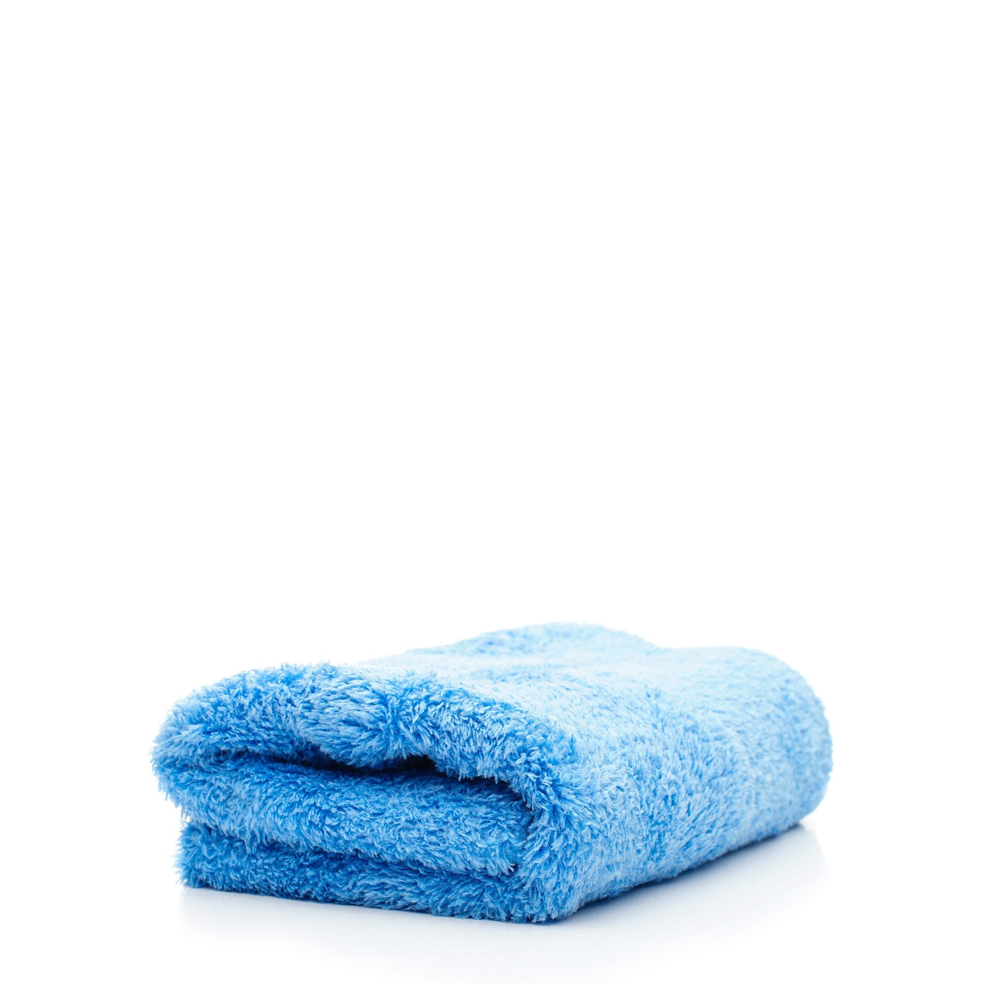 DOUBLE PLUSH EDGELESS MICROFIBER TOWEL (BLUE)